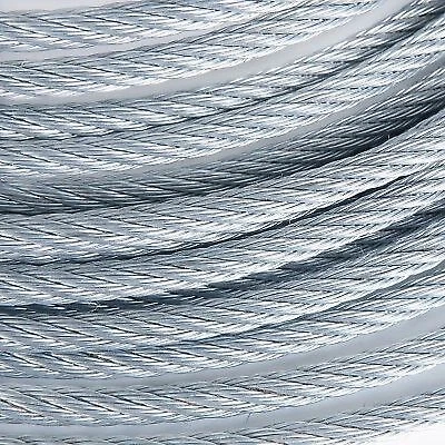 GROOVE INDUSTRIAL 3/8" Galvanized Aircraft Cable Steel Wire Rope 7x19 (700 Feet)
