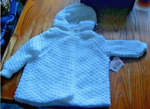 Cuddle Bear Infantil Niño Pequeño 24 Meses Blanco Leche Suéter 4 Botones en Cierre Cuello - Imagen 1 de 6