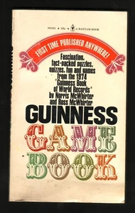 Guinness Game Book 1974 Bantam Paperback - Imagen 1 de 2