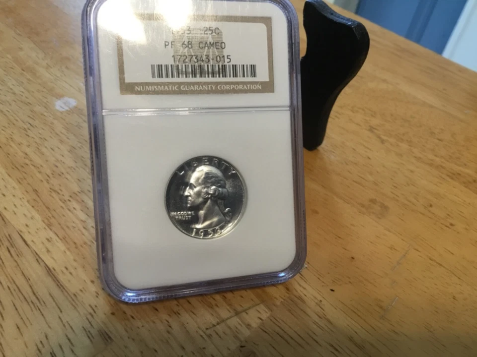 1953 NGC PF68 Cameo Silver Quarter! The NGC website list this coin at $450.00!  - Image 1 of 2