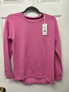 Vineyard Vines super soft girls long sleeve shirt, solid pink, size L - Picture 1 of 3