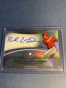 2010 Bowman Platinum Prospect Auto Refractor Paul Goldschmidt BPA-PG CARDINALS - Picture 1 of 4