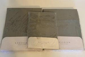 Neu 140 $ Kassatex NY Bambus Satin Luxus Lakenset in Grau, California King - Bild 1 von 8