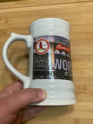 St. Louis Cardinals 1967 World Series Champion Beer Stein Cards Budweiser New  - Image 1 of 4