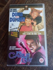 Jim Carrey Komödie Double Bill VHS PAL - DUMM UND DÜMMER & DER KABELMANN  - Bild 1 von 3