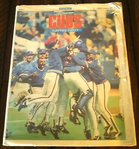 RARA RIVISTA CHICAGO CUBS 1989 CHICAGO TRIBUNE PLAYOFF GUIDE - 30 ANNI! - Foto 1 di 12