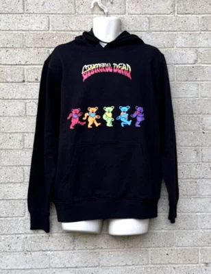 Grateful Dead Bears Black Hoodie Mens Medium Rock N Roll  Garcia 60's New Hippie - Изображение 1 из 4