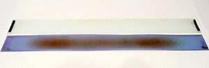 ROCK-OLA 418 S: DIFUSOR VIDRIO Y PLÁSTICO SUPERPUESTO - 26 Y 1/4" X 2 Y 3/4" - Imagen 1 de 2