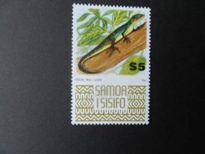 SAMOA SISIFO1974 GREEN TREE LIZARD $5 STAMP MUH - Picture 1 of 1