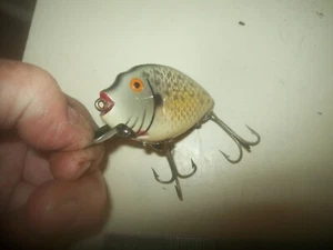Vintage Heddon Punkinseed Kunststoff Crappie Angelköder 2" lange Körperfarbe Augen - Bild 1 von 6