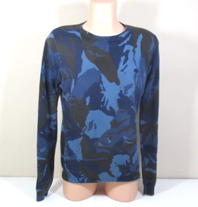 LACOSTE Mens Size M (UK 4) Multicolor Abstract Long Sleeve Pullover Shirt - Picture 1 of 7