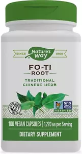 FO-TI 1200mg/Foti 1200mg He-Shou-Wu Root 100Caps Polygonum multiflor - Picture 1 of 2