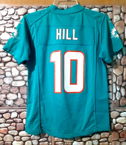 Nike Tyreek Hill #10 Miami Dolphins Game on-Field Jersey Aqua Youth Size M 10/12 Cover