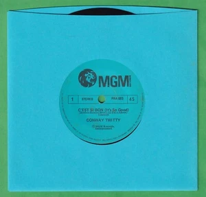Conway Twitty MGM reissue 45rpm single - C'est Si Bon / What Am I Living For - Picture 1 of 2
