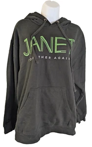 Janet Jackson, Felpa con cappuccio grafica Together Again, nera, taglia L - Foto 1 di 3