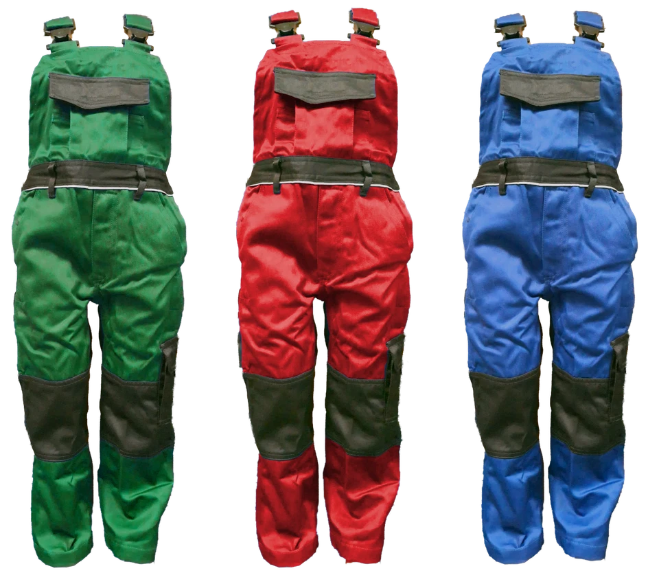 Engelbert Strauss 6391 Kinder Latzhose e.s. image grün, rot o. blau Gr. 98-158