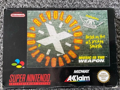 Revolution X SNES, Rare And Complete PAL UK. Revolution X For Super Nintendo - Image 1 of 4