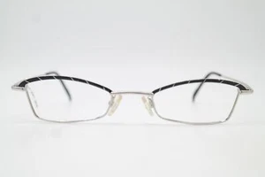 Vintage Glasses Axel S. AX-665 Black Silver Square Eyeglass Frame - Picture 1 of 6
