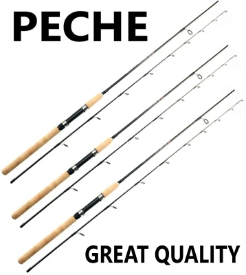 Spinning Rod Fishing Pole Carbon Fiber Portable Medium Fast 7f 8f 9f Lightweight - Image 1 of 4