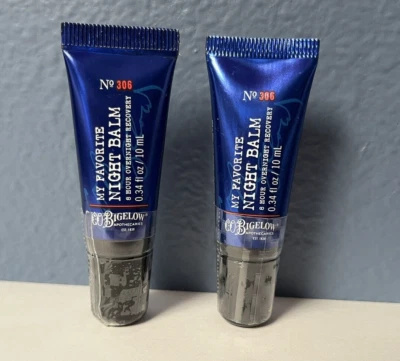 Bath Body Works CO Bigelow MY FAVORITE NIGHT BALM Lip Recovery 2x Lot SEALED - Image 1 of 2