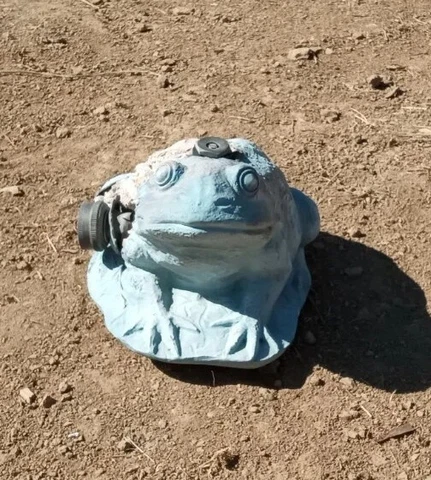 Vintage Frog Water Fountain Sprinkler Cover
