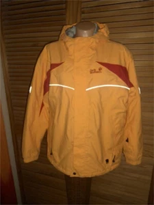 Regen-Jacke..Jack Wolfskin..Gr.36/38/40..Orange..Kapuze..Langarm..Reißverschluss - Bild 1 von 15