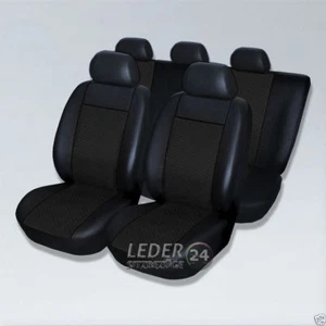 Adatto A per VW Polo 6N 6R 9N Fodere Coprisedili Similpelle X Nero - Bild 1 von 1