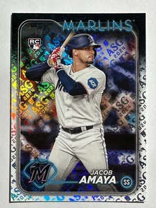 2024 Topps Jacob Amaya Rookie All-Star Game Foil ASG #144 Miami Marlins - Picture 1 of 2
