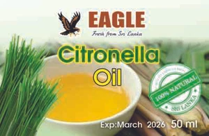 CEYLON CITRONELLA OIL 100% NATURAL PURE UNDILUTED ESSENTIAL OIL 10ML TO 1L - Picture 1 of 10