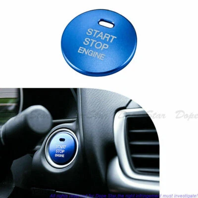 Tampa de botão de motor Start Stop azul sem chave para Mazda 3 BM BN 6 GJ1 GL CX-4 - Imagem 1 de 4