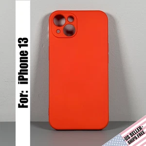 Funda para iPhone 13 - Naranja | Silicona suave al tacto | Slim Fit - Imagen 1 de 13