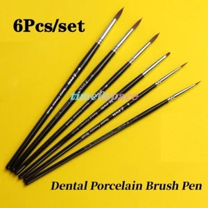 Dental Porcelain Brush Pen Glaze Ceramic Brush Enamel Pens Dental Technician Use - Picture 1 of 23