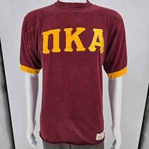 Vintage 1970s Russell Athletic ΠΚΑ Pi Kappa Alpha Fraternity Jersey T-Shirt (S) - Picture 1 of 14