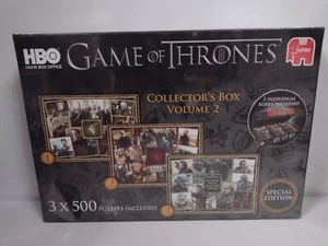 Jumbo Game of Thrones Collectors Box Volume 2 3x500 piece Jigsaw Puzzle - Picture 1 of 2