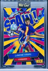 1/4 LAMINE YAMAL BLUE Cracked Ice 2024 Wild Card Comix SPANIEN! Rookie Edition RC - Bild 1 von 2