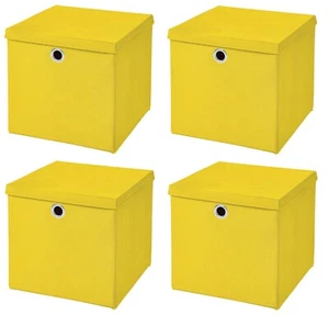 Juego de 4 32x32x32 caja de almacenamiento caja de juegos cesta de estante caja plegable cesta caja para niños - Imagen 1 de 77
