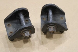1956 - 1962 Corvette Original Rear Spring Front Brackets LH & RH with Eye Bolts - Picture 1 of 7