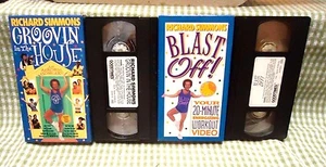 Richard Simmons Groovin' In The House and Blast Off Aerobic Excercise Fitness - Picture 1 of 5