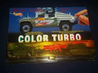 Color Turbo Military Machines - Unopened Hot Wheels - Mattel 1993 11042 - - Image 1 of 3
