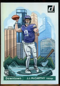 2024 Panini Donruss Downtown J.J. McCarthy #11 RC - Bild 1 von 2