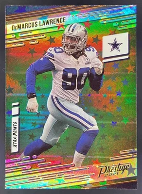 2021 Panini Prestige DeMarcus Lawrence Xtra Points Astral #12 Cowboys - Image 1 of 4
