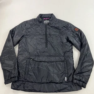 Stio Damen Schwarz Anorak Pullover Thermore Jacke Größe M 1/2 Zip - Bild 1 von 11
