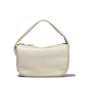 Marc Jacobs The Pushlock Mini Hobo Cloud White/ Silver NWOT - Picture 1 of 11