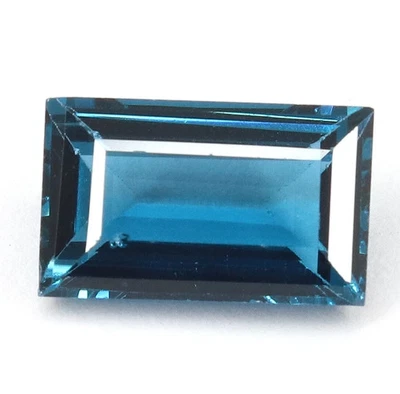 5.35 carat neon greenish blue Brazil paraiba tourmaline Baguette Cut Loose Gem. - Image 1 of 4
