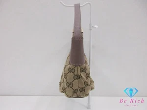 GUCCI Mini Handtasche 224093 GG Shelley Khaki Braun Beige Canvas Leder Logo Access - Bild 1 von 9