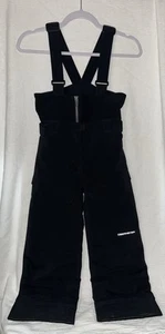EC Never Worn Kids Obermemyer Black I Grow Black Ski Bib Snow Pants Size 6 - Picture 1 of 5