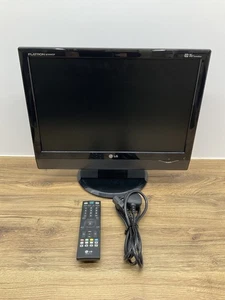 LG Flatron M197WDP 19" LCD HD Ready Freeview TV Monitor HDMI USB Remote Control - Picture 1 of 10