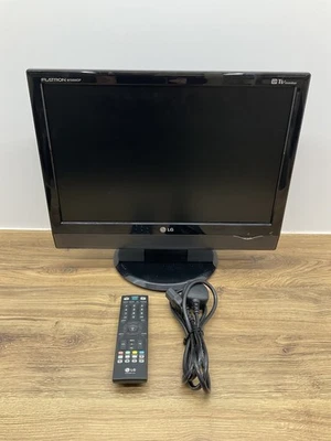 LG Flatron M197WDP 19" LCD HD Ready Freeview TV Monitor HDMI USB Remote Control - Image 1 of 4