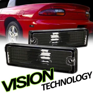 Black Clear Rear Parking Bumper Lights Lamps K2 For 93-02 Chevy Camaro/Firebird - Picture 1 of 2