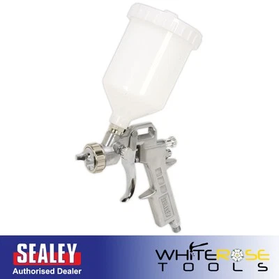 Sealey Spray Gun Gravity Feed 1.8mm Set Up Adjustable Paint Flow - Image 1 of 4